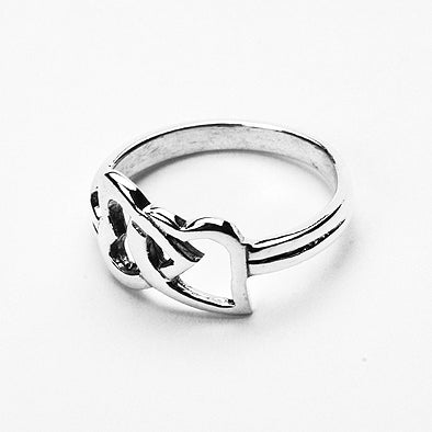 Connected Hearts Sterling Silver Ring