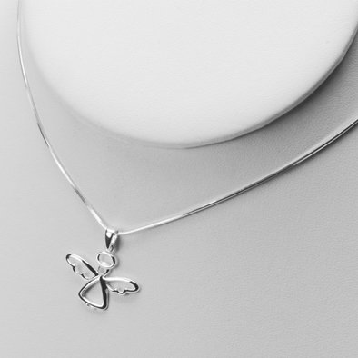 Cute Angel Sterling Silver Pendant