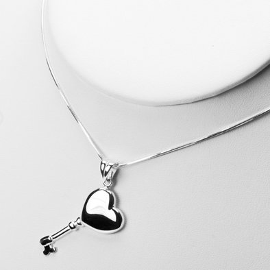 Key to Your Heart Sterling Pendant