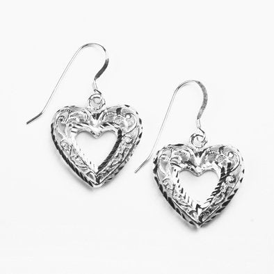 Silver Heart Earrings