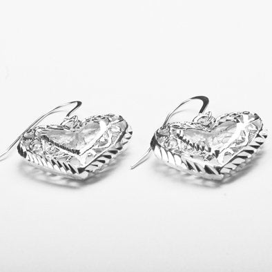 Silver Heart Earrings