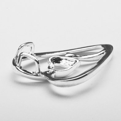 Two Hearts Together Forever Sterling Silver Pendant