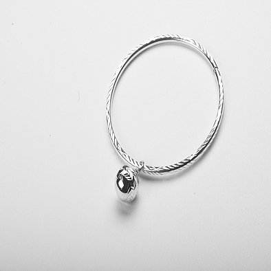 Charming Sterling Silver Bangle