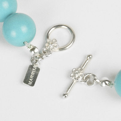 Natural Turquoise Beaded Necklace