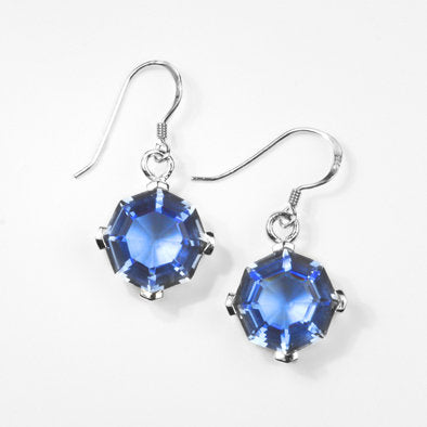 Blue Quartz Hook Earrings