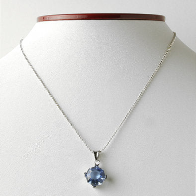 Blue Quartz Octagon Pendant