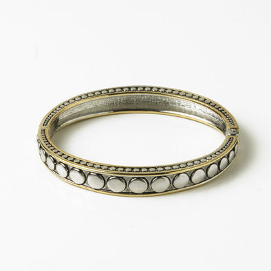 Circles Two-tone Bangle Bracelet