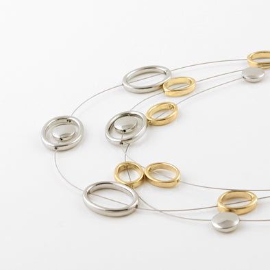 Fun Silver & Gold Hoops Fashion Set