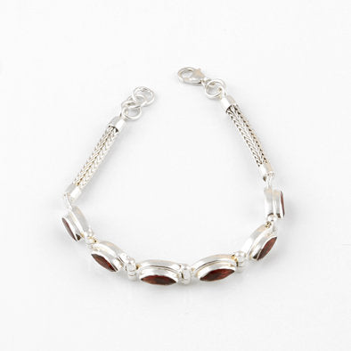 Marquise Garnet Gemstone Bracelet