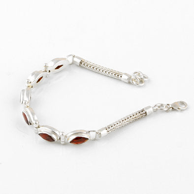 Marquise Garnet Gemstone Bracelet
