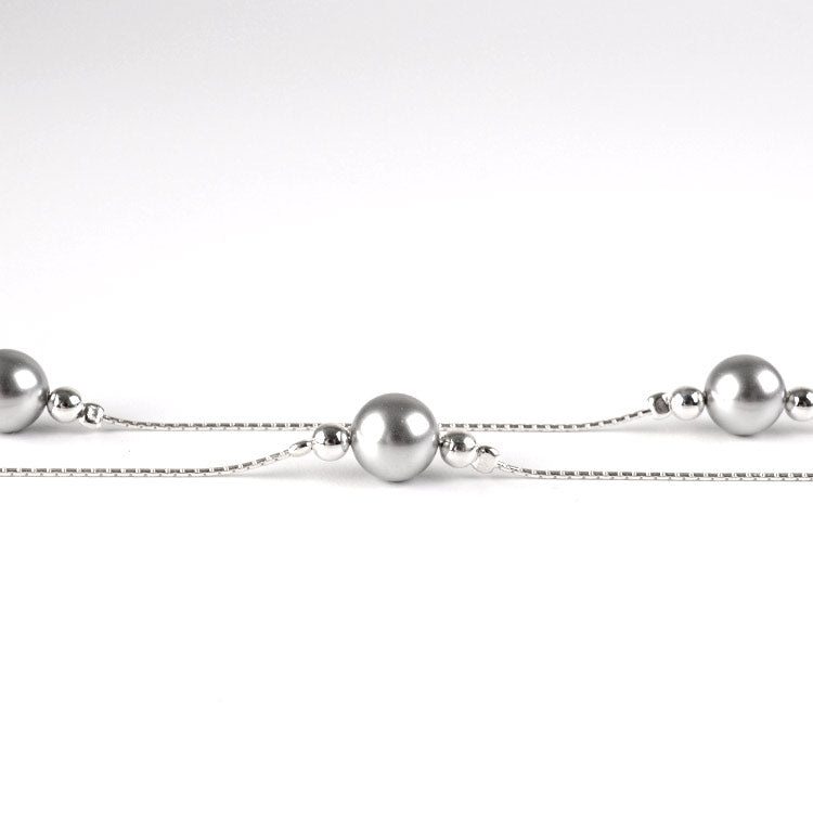 Silver Pearls Necklace