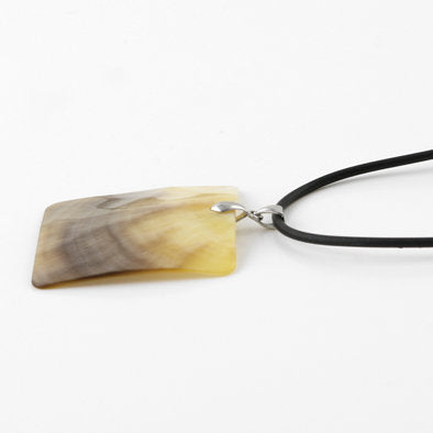 Simple Abalone Square Unisex Necklace