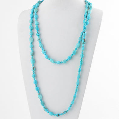 60" Long Turquoise Necklace