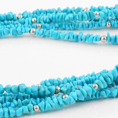 Turquoise Necklace with 5 Strands