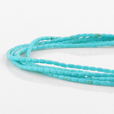 Created Turquoise Layered Necklace