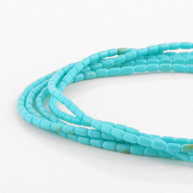 Created Turquoise Fashion Necklace