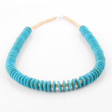 Turquoise and Spiny Oyster Shell Necklace