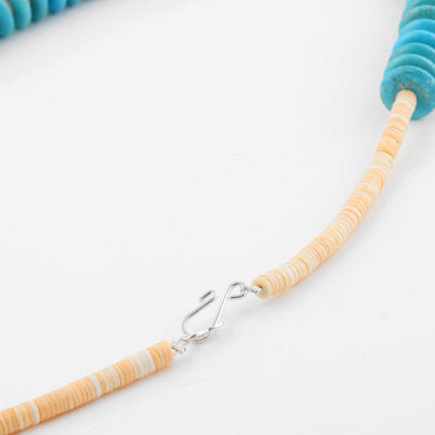 Turquoise and Spiny Oyster Shell Necklace