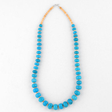 Santa Fe - Arizona Turquoise and Shell Necklace