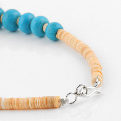 Santa Fe - Arizona Turquoise and Shell Necklace