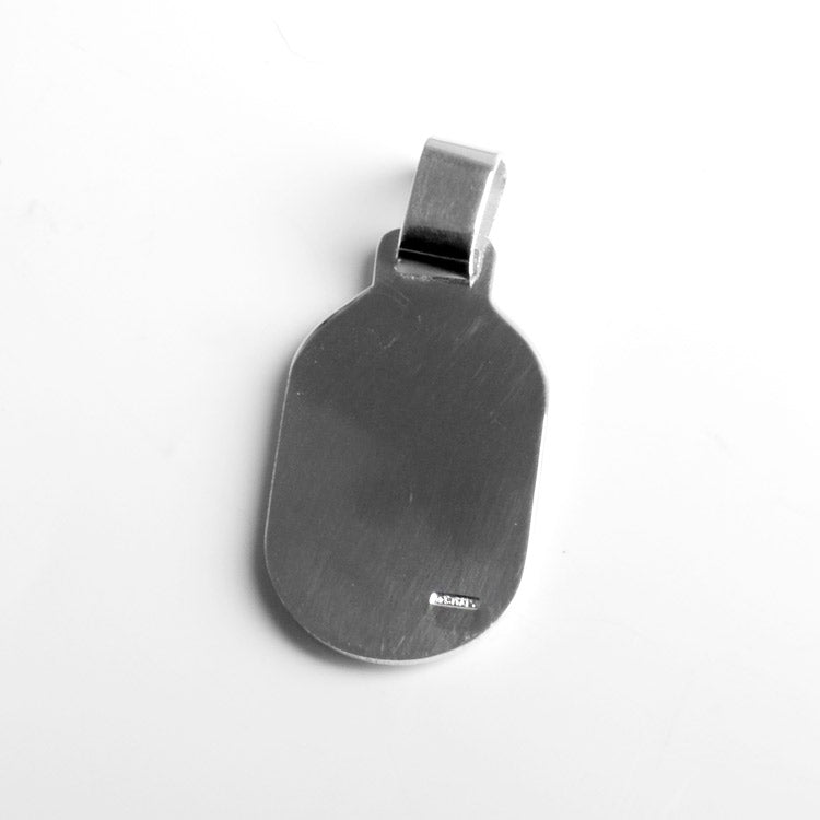 Sterling Silver Dog Tag Pendant