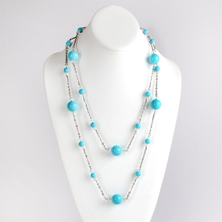 Extra Long FashionTurquoise Necklace