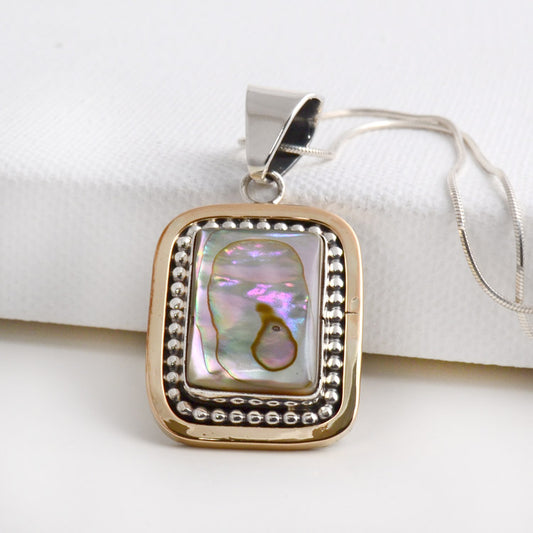 Square Abalone Pendant