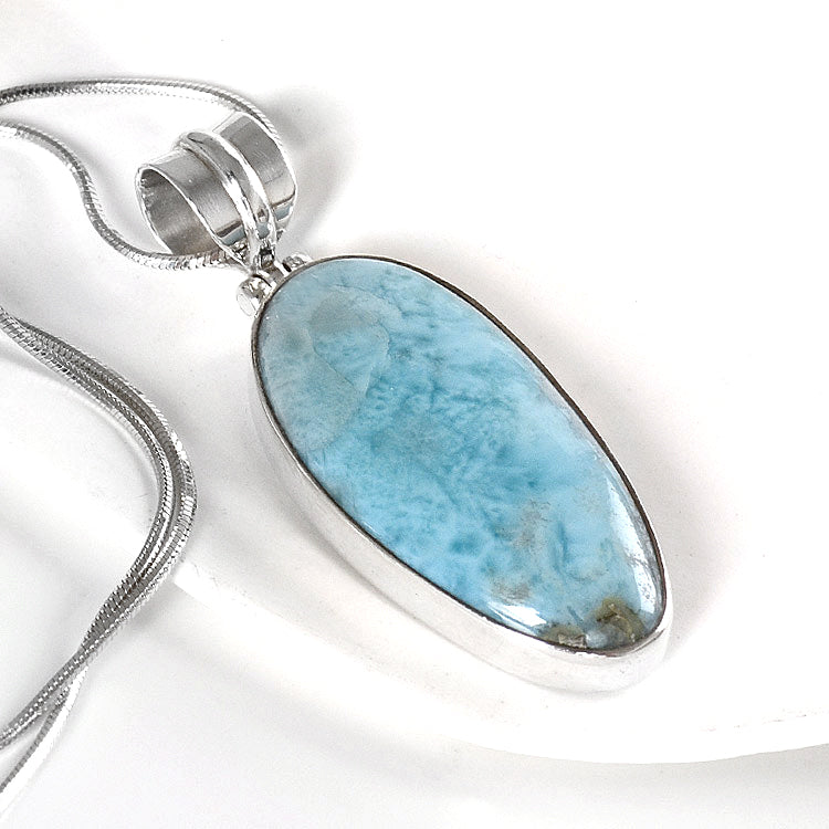 Oval Larimar Pendant