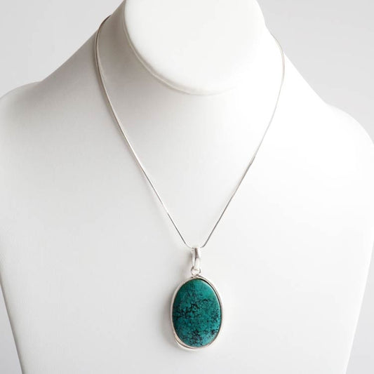 Beautiful Oval Turquoise Pendant