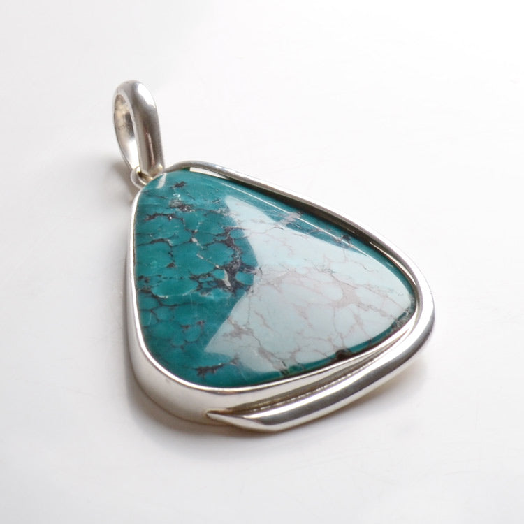 Turquoise in Silver Pendant