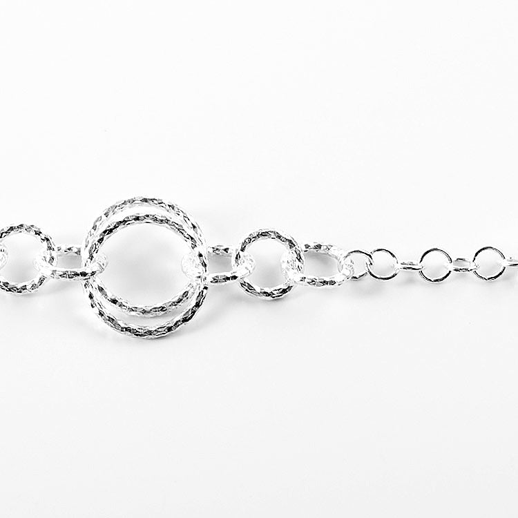 Circles of Sterling Silver Bracelet