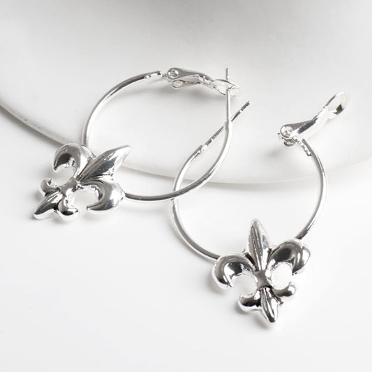 Fashion Fleur de Lis Earrings