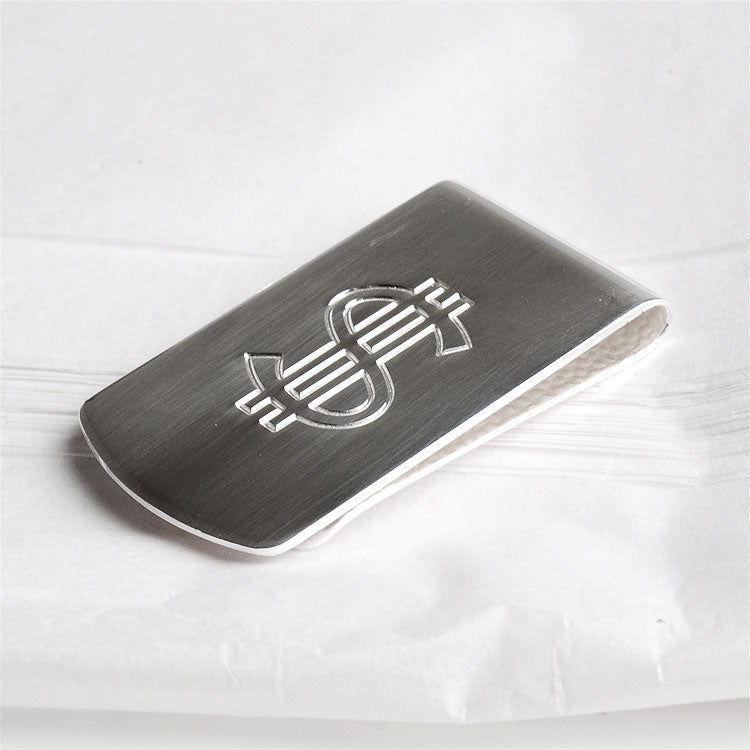 Wide Silver Money Clip