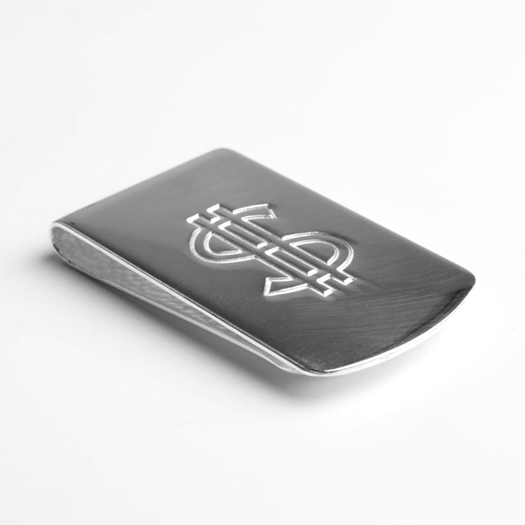 Wide Silver Money Clip