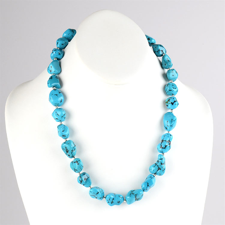 Nuggets of Turquoise Toggle Necklace