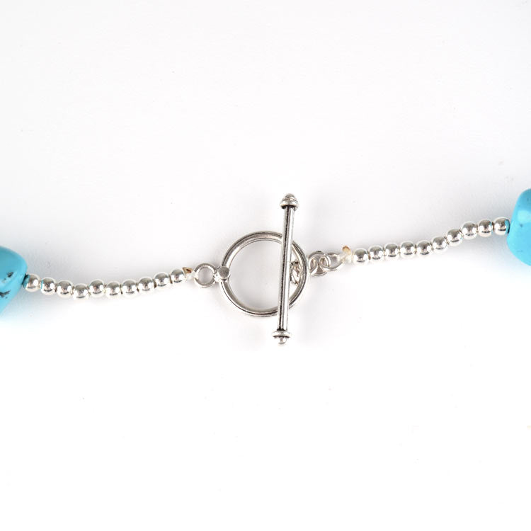 Nuggets of Turquoise Toggle Necklace