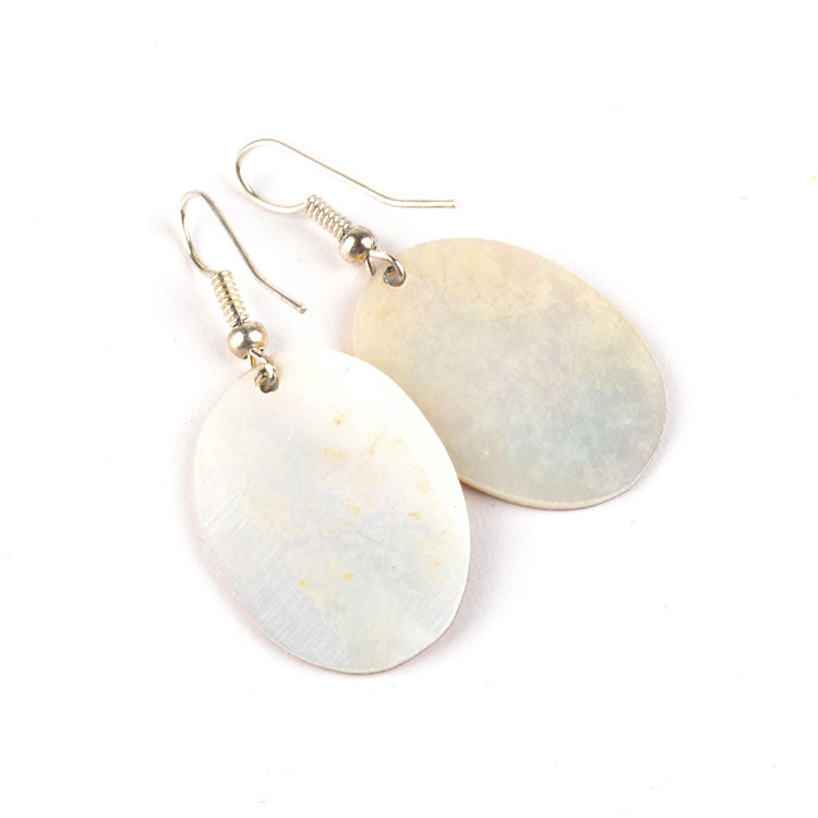 Painted Mother of Pearl Earrings