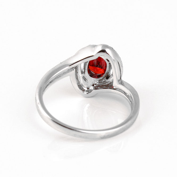 Red Crystal Vintage Inspired Ring