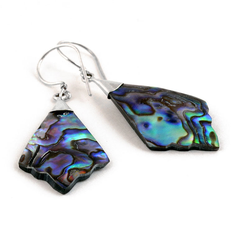 Abalone & Silver Hook Earrings