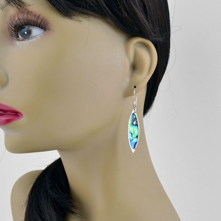 Abalone Shell Hook Earrings