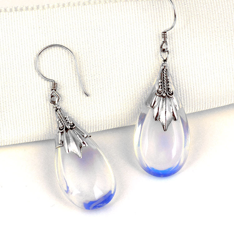 Clear Drop Earrings