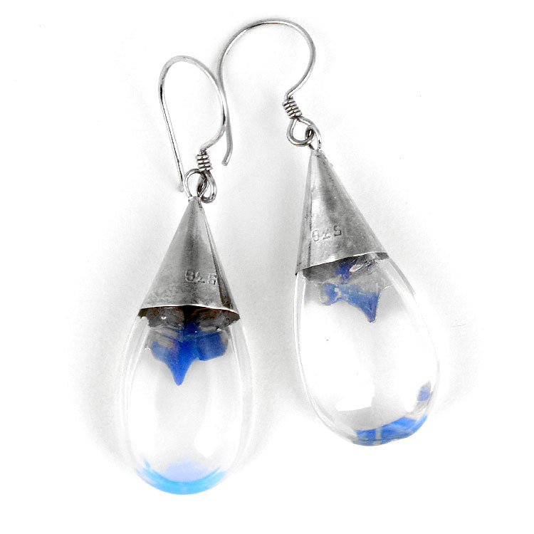 Clear Drop Earrings