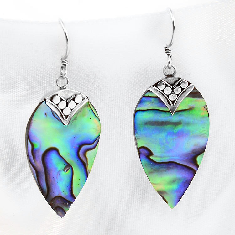 Abalone Hook Earrings