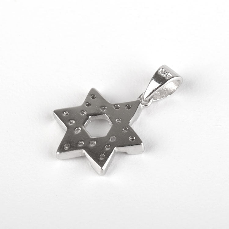 Small Sparkly Star of David Pendant