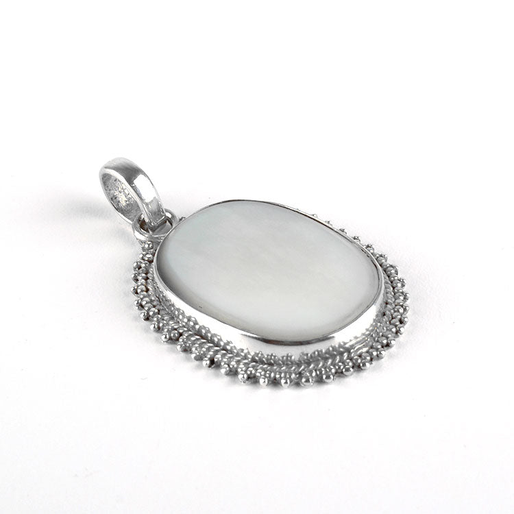 Mother of Pearl in Silver Pendant