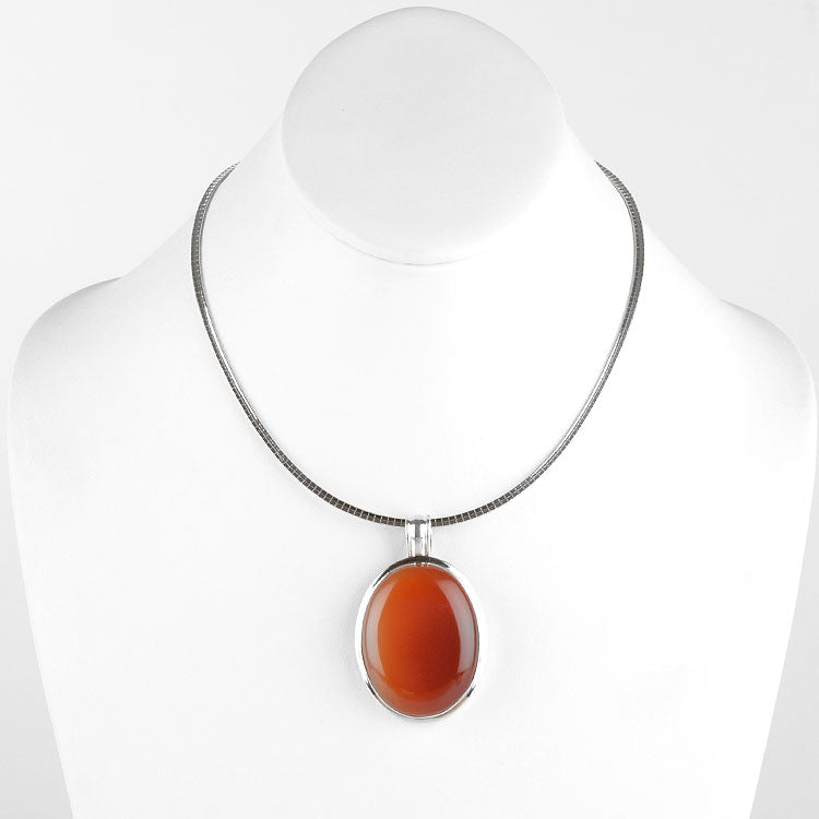 Natural Carnelian Gemstone Pendant