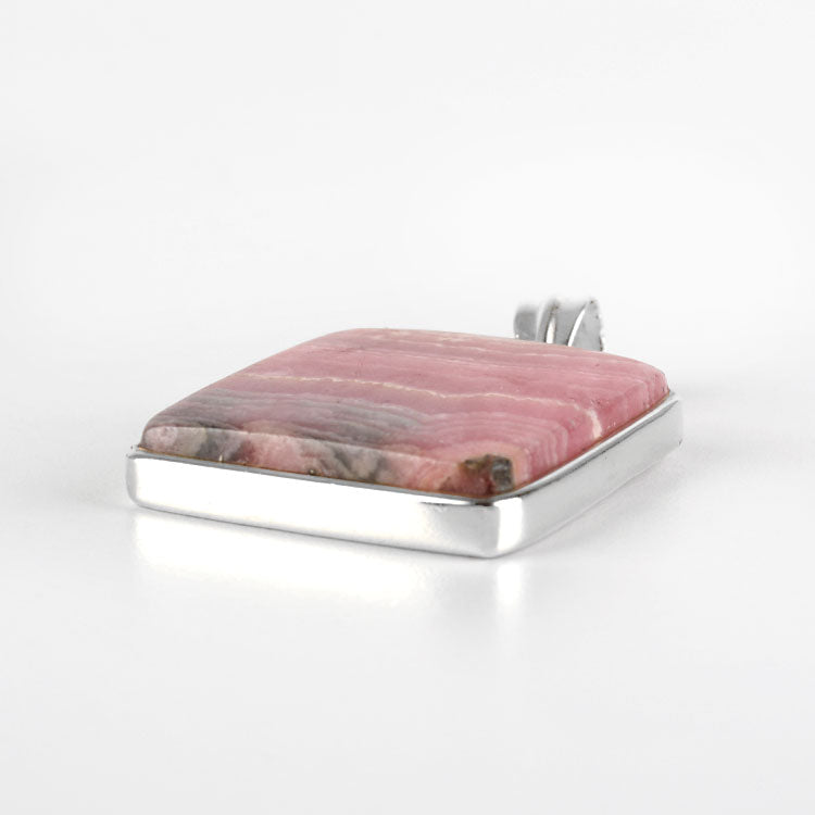 Rhodochrosite Square Pendant