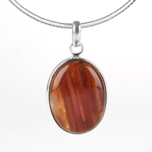 Red Tiger Eye Gemstone Pendant