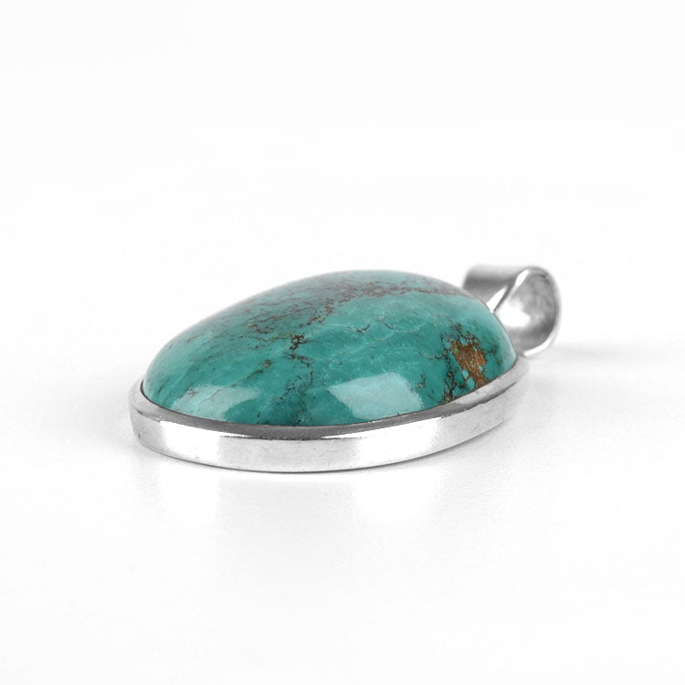 Imperfect Oval Turquoise Pendant