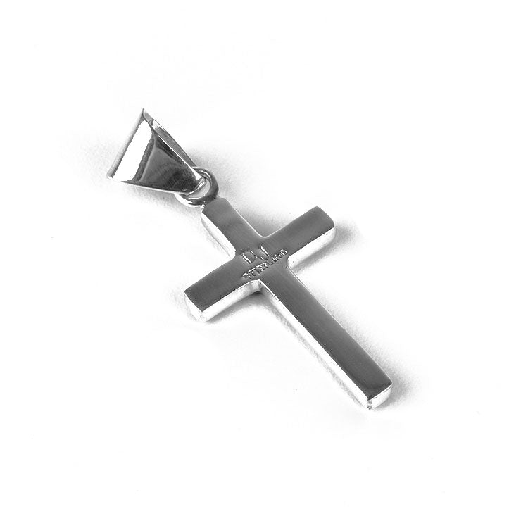 Colorful Inlaid Gemstone Cross Pendant